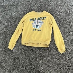 Girls Cheetah Sweater